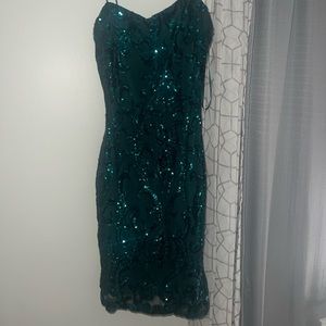 Sparkly green homecoming dress, never worn